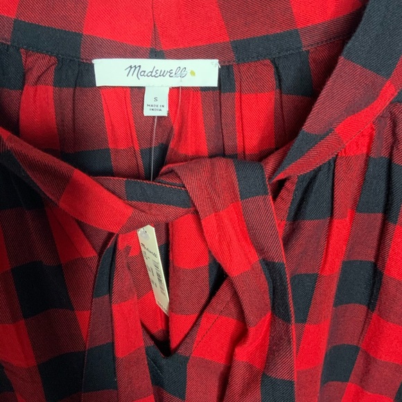 MADEWELL flannel button down shirt size small - Picture 5 of 7